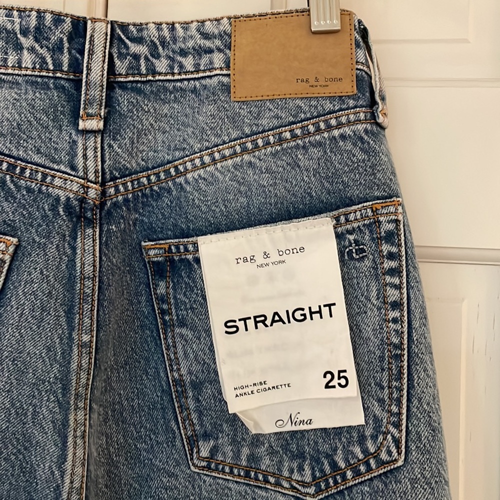 Rag & Bone straight high rise ankle cigarette jeans - Picture 7 of 7